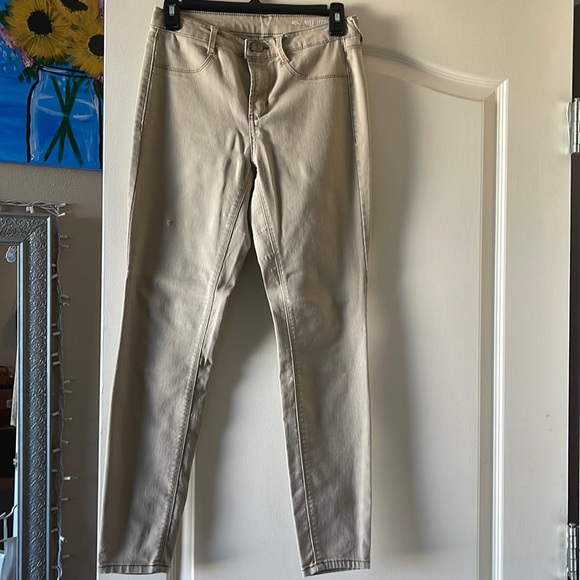 used khaki jeggings - Picture 1 of 2